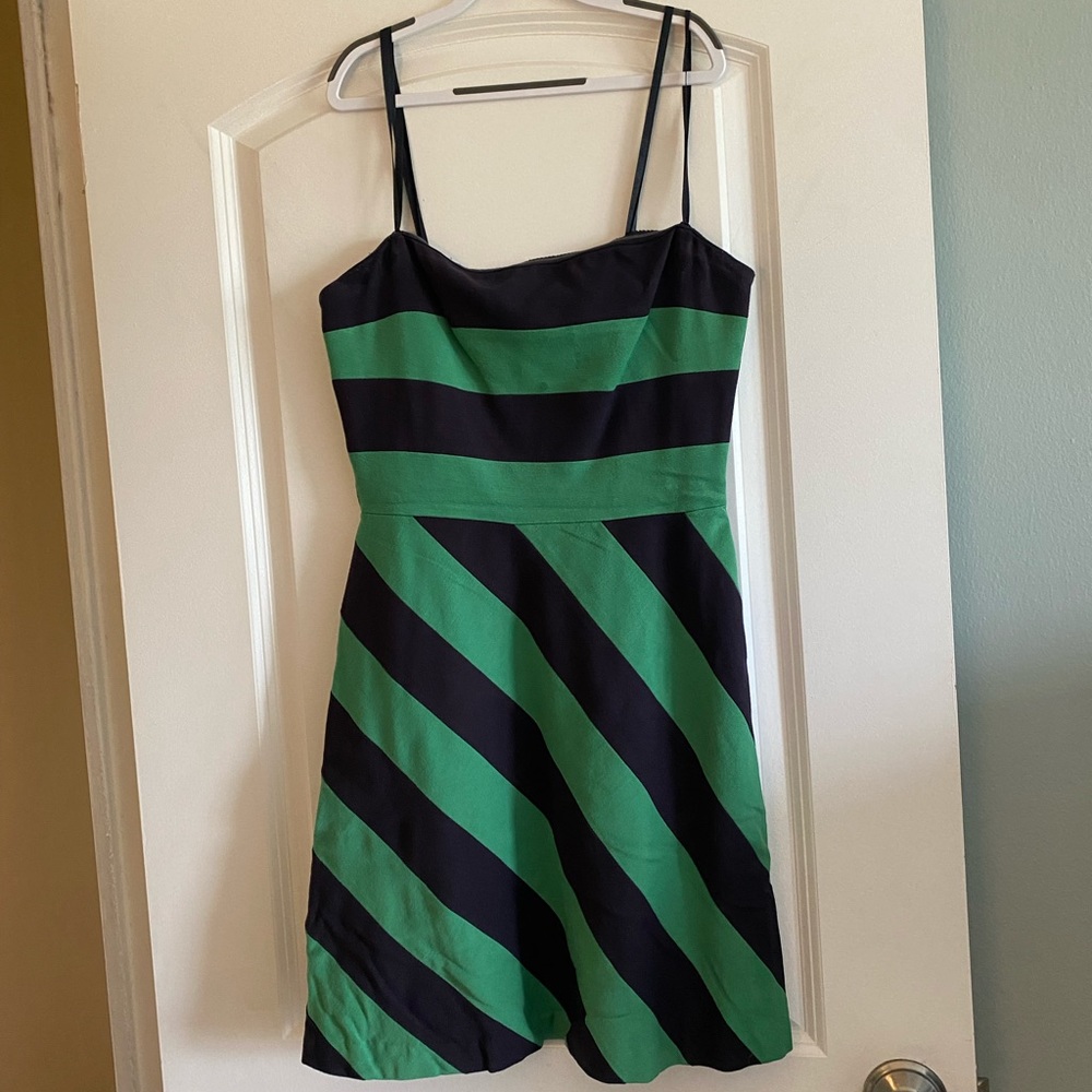 Strapless striped summer dress